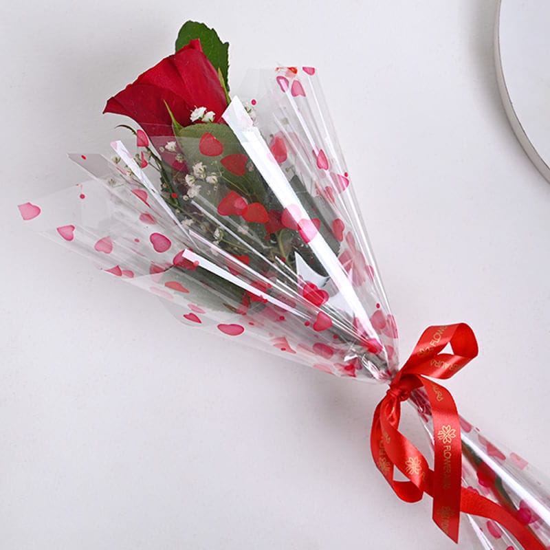 Single red rose