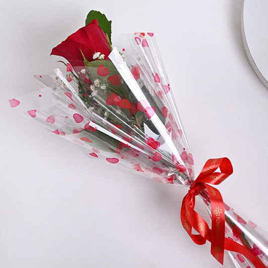 Single red rose