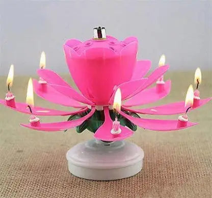 Lotus Musical Candle